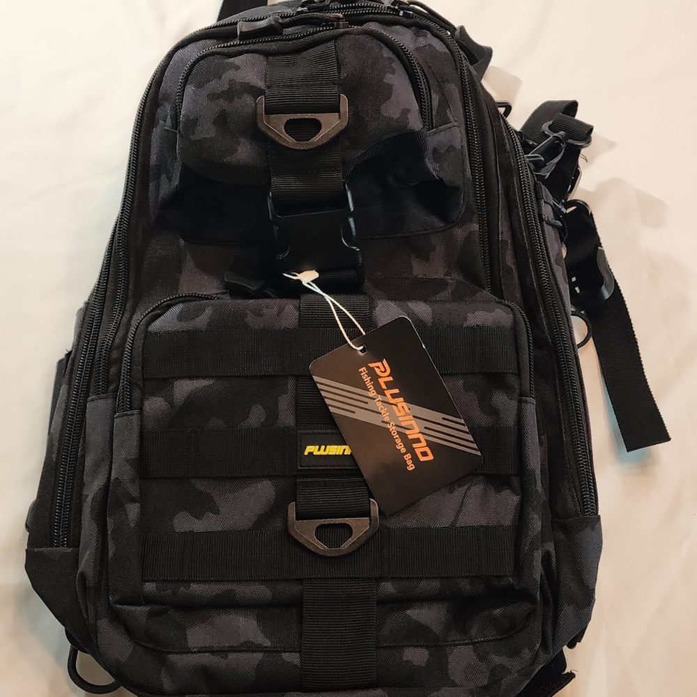 Plusinno Fishing backpack & sling bag. NIB